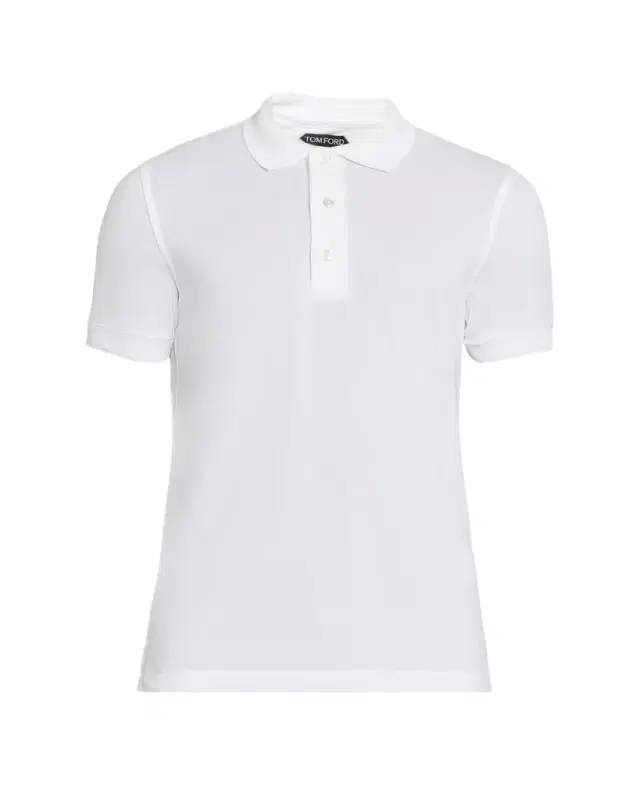 TOM FORD Men's Lyocell Pique Polo Shirt