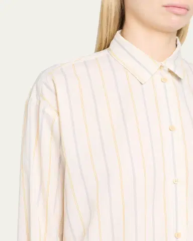 Jamie Haller The Essential Striped Cotton Shirt | Thumbnail 3 Jamie Haller The Essential Striped Cotton Shirt | Thumbnail 3