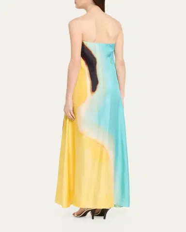 Christopher Esber Aura Silk Strapless Maxi Dress | Thumbnail 3