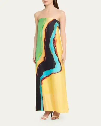 Christopher Esber Aura Silk Strapless Maxi Dress | Thumbnail 4