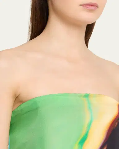 Christopher Esber Aura Silk Strapless Maxi Dress | Thumbnail 5
