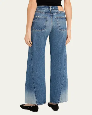 Moussy Vintage Wide-Leg Paneled Jeans | Thumbnail 2 Moussy Vintage Wide-Leg Paneled Jeans | Thumbnail 2