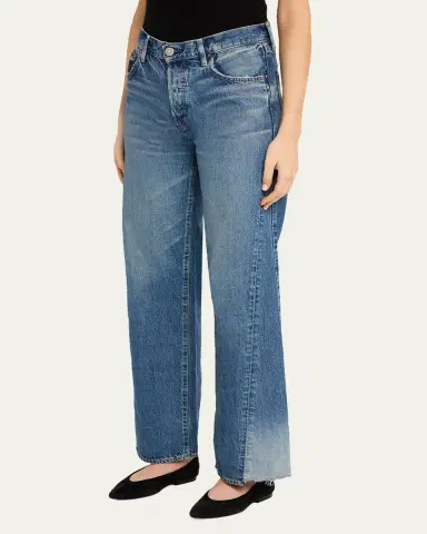 Moussy Vintage Wide-Leg Paneled Jeans | Thumbnail 3 Moussy Vintage Wide-Leg Paneled Jeans | Thumbnail 3