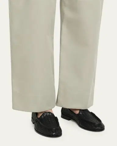Bottega Veneta Silenzio Intrecciato Leather Loafers | Thumbnail 2