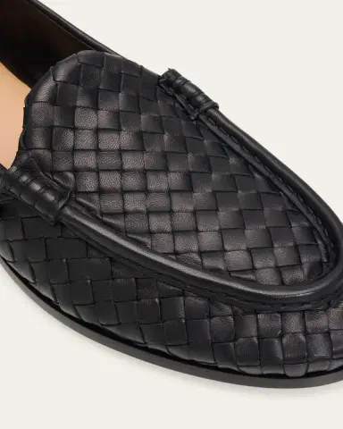 Bottega Veneta Silenzio Intrecciato Leather Loafers | Thumbnail 5