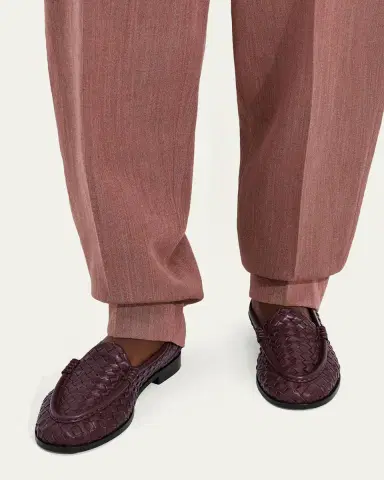 Bottega Veneta Silenzio Intrecciato Leather Loafers | Thumbnail 6