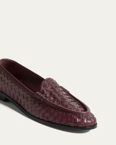 Bottega Veneta Silenzio Intrecciato Leather Loafers | Thumbnail 7