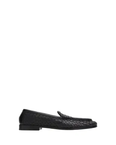 Bottega Veneta Silenzio Intrecciato Leather Loafers | Thumbnail 1