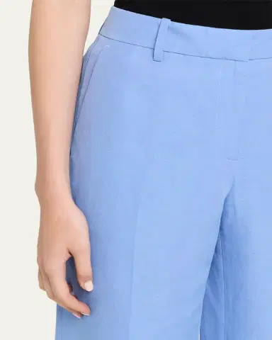 Lafayette 148 New York Gates Wide-Leg Silk-Linen Pants | Thumbnail 5 Lafayette 148 New York Gates Wide-Leg Silk-Linen Pants | Thumbnail 5