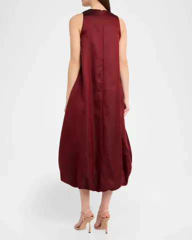 Lela Rose Rose Fil Coupe Sleeveless Midi Bubble Dress | Thumbnail 3 Lela Rose Rose Fil Coupe Sleeveless Midi Bubble Dress | Thumbnail 3