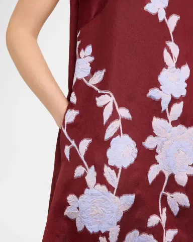 Lela Rose Rose Fil Coupe Sleeveless Midi Bubble Dress | Thumbnail 5 Lela Rose Rose Fil Coupe Sleeveless Midi Bubble Dress | Thumbnail 5