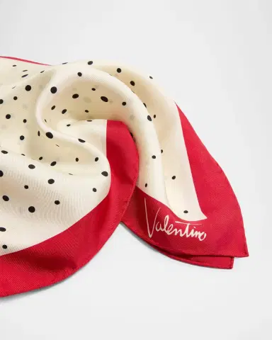 Valentino Garavani Little Stars Starry Silk Scarf | Thumbnail 3 Valentino Garavani Little Stars Starry Silk Scarf | Thumbnail 3