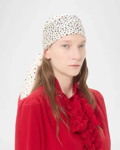 Valentino Garavani Little Stars Starry Silk Scarf | Thumbnail 4 Valentino Garavani Little Stars Starry Silk Scarf | Thumbnail 4