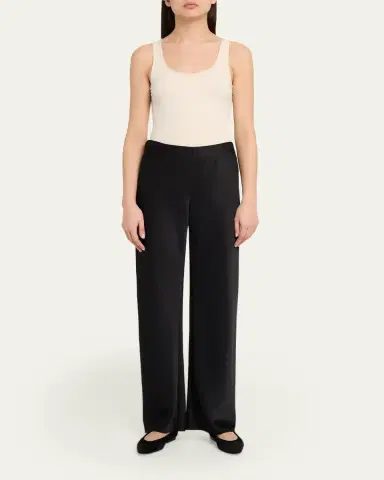Vince Colette High-Waist Fluid Satin Bias Pants | Thumbnail 2 Vince Colette High-Waist Fluid Satin Bias Pants | Thumbnail 2