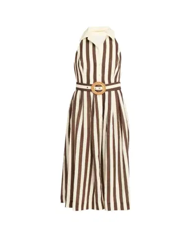 Cara Cara Quentin Belted Halter Midi Dress | Thumbnail 1