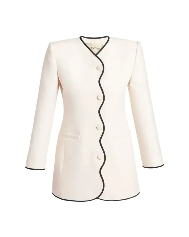 Valentino Garavani Wave Trim Minidress