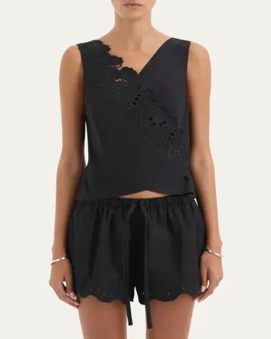 SIR Klara Embroidered Wrap Top | Thumbnail 5