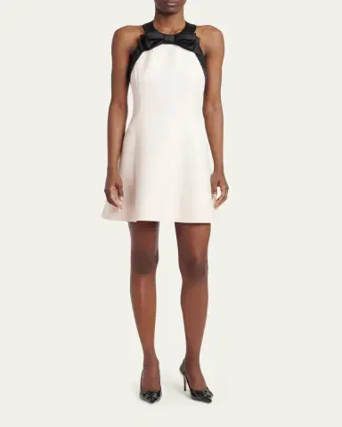 Valentino Garavani Bow-Accented Mini Dress | Thumbnail 2 Valentino Garavani Bow-Accented Mini Dress | Thumbnail 2