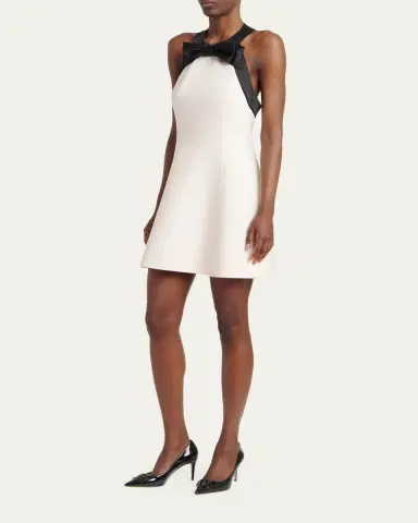 Valentino Garavani Bow-Accented Mini Dress | Thumbnail 4 Valentino Garavani Bow-Accented Mini Dress | Thumbnail 4