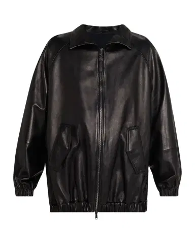 Brunello Cucinelli Leather Zip-Front Jacket | Thumbnail 1 Brunello Cucinelli Leather Zip-Front Jacket | Thumbnail 1