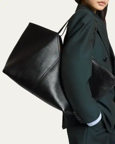 Saint Laurent Y Slim Tote Bag in Leather | Thumbnail 4