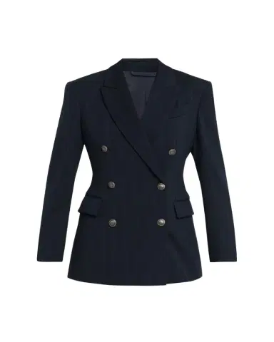 Brunello Cucinelli Herringbone Double-Breasted Jacket | Thumbnail 1