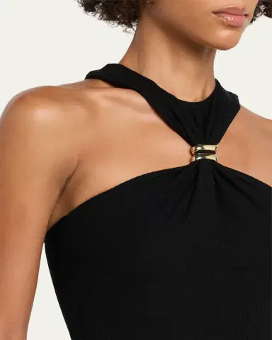 Ronny Kobo Marcel Embellished Halter Jersey Top | Thumbnail 5 Ronny Kobo Marcel Embellished Halter Jersey Top | Thumbnail 5