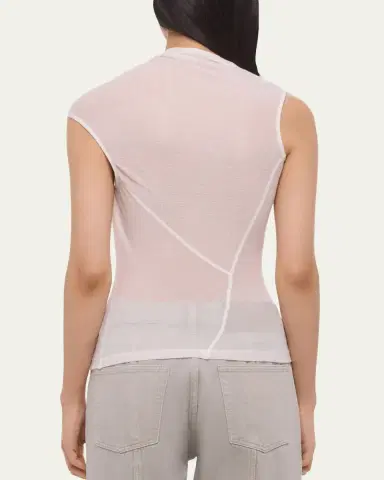 Helmut Lang Sheer Twist Tank Top | Thumbnail 3 Helmut Lang Sheer Twist Tank Top | Thumbnail 3