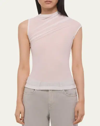 Helmut Lang Sheer Twist Tank Top | Thumbnail 4 Helmut Lang Sheer Twist Tank Top | Thumbnail 4