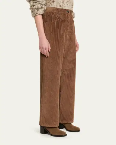 Brunello Cucinelli Mid-Rise Corduroy Straight-Leg Pants | Thumbnail 4 Brunello Cucinelli Mid-Rise Corduroy Straight-Leg Pants | Thumbnail 4