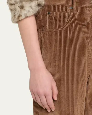 Brunello Cucinelli Mid-Rise Corduroy Straight-Leg Pants | Thumbnail 5 Brunello Cucinelli Mid-Rise Corduroy Straight-Leg Pants | Thumbnail 5