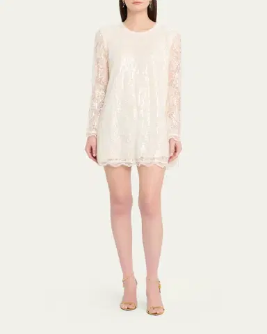 Toccin Gramercy Sequined Lace Mini Dress | Thumbnail 2 Toccin Gramercy Sequined Lace Mini Dress | Thumbnail 2