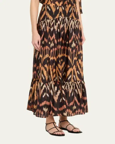 Zimmermann Aster Ikat Midi Skirt | Thumbnail 4 Zimmermann Aster Ikat Midi Skirt | Thumbnail 4