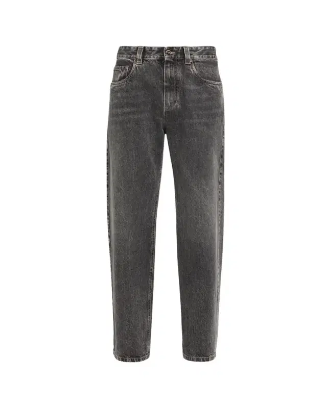Brunello Cucinelli Mid-Rise Straight-Leg Denim Pants