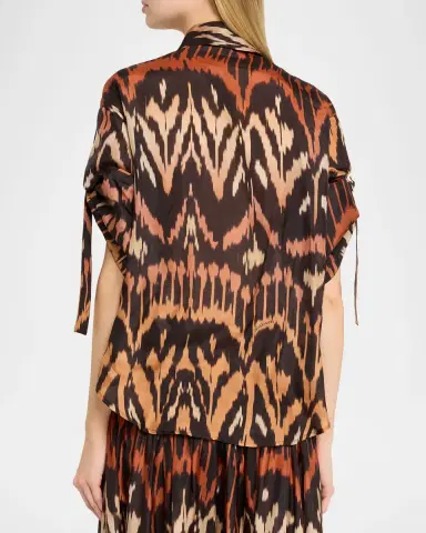 Zimmermann Aster Ikat Relaxed Shirt | Thumbnail 2 Zimmermann Aster Ikat Relaxed Shirt | Thumbnail 2