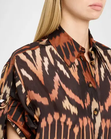 Zimmermann Aster Ikat Relaxed Shirt | Thumbnail 4 Zimmermann Aster Ikat Relaxed Shirt | Thumbnail 4