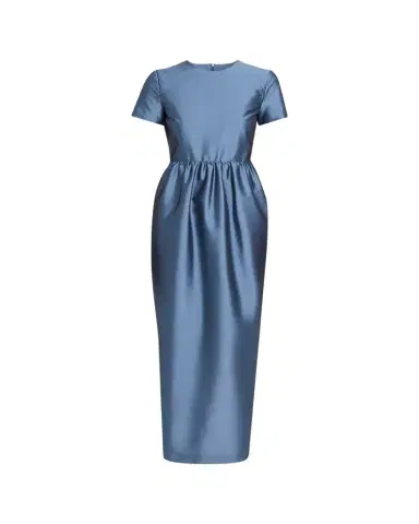 BERNADETTE Lexi Floral Satin Empire-Waist Column Maxi Dress | Thumbnail 1