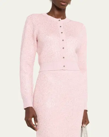 Toccin Mollie Sequined Crewneck Cardigan | Thumbnail 4