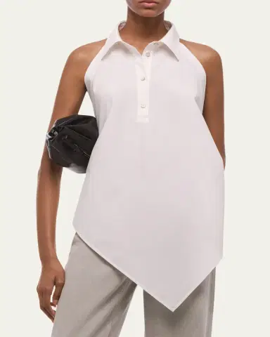 Helmut Lang Collar Scarf Top | Thumbnail 4 Helmut Lang Collar Scarf Top | Thumbnail 4