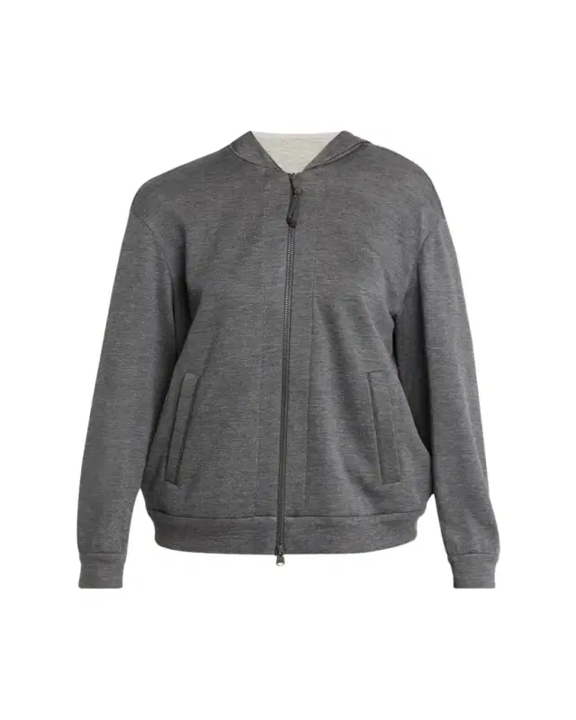 Brunello Cucinelli Monili-Trim Cardigan Sweatshirt