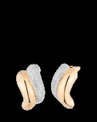EDDIE BORGO Pave Two Tone Earrings | Thumbnail 2