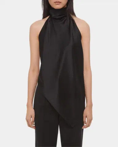 Helmut Lang Silk Tie Scarf Top | Thumbnail 4 Helmut Lang Silk Tie Scarf Top | Thumbnail 4