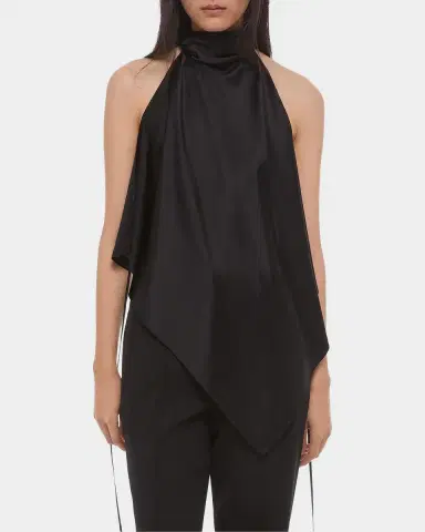 Helmut Lang Silk Tie Scarf Top | Thumbnail 6 Helmut Lang Silk Tie Scarf Top | Thumbnail 6