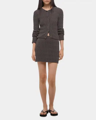 Helmut Lang Cable-Knit Mini Skirt | Thumbnail 2 Helmut Lang Cable-Knit Mini Skirt | Thumbnail 2