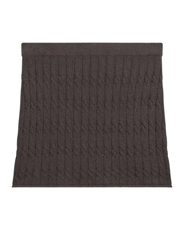 Cable-Knit Mini Skirt