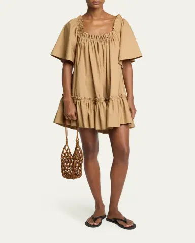 Saint Laurent Mini Bucket Bag in Wood | Thumbnail 5 Saint Laurent Mini Bucket Bag in Wood | Thumbnail 5