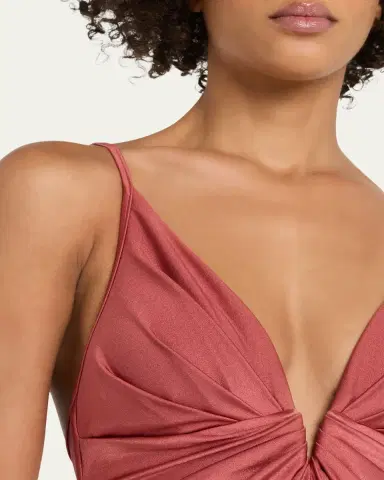 Zimmermann Solstice Tuck Plunge One-Piece Swimsuit | Thumbnail 4 Zimmermann Solstice Tuck Plunge One-Piece Swimsuit | Thumbnail 4