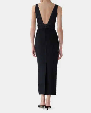 Carolina Herrera Sleeveless Silk Column Dress with Train | Thumbnail 2 Carolina Herrera Sleeveless Silk Column Dress with Train | Thumbnail 2