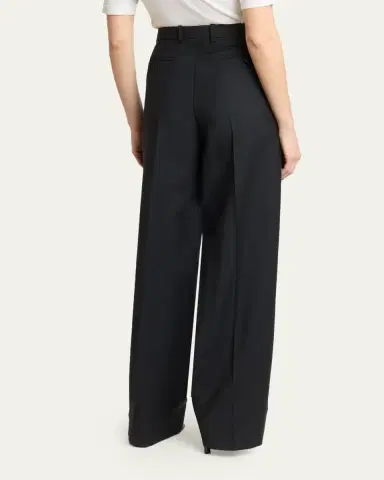 Givenchy Pleated Wool-Mohair Tuxedo Pants | Thumbnail 3