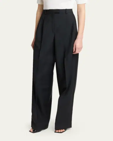 Givenchy Pleated Wool-Mohair Tuxedo Pants | Thumbnail 4